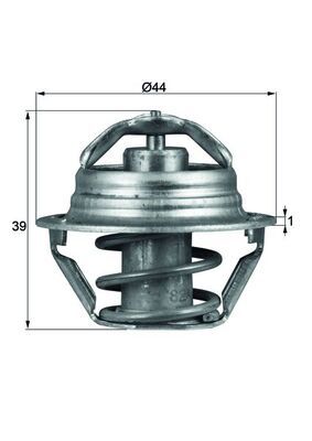 Thermostat, coolant MAHLE TX 90 87D