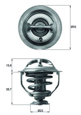 Thermostat, coolant MAHLE TX 117 95D