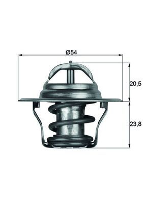 Thermostat, coolant MAHLE TX 14 80D