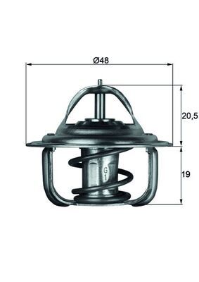 Thermostat, coolant MAHLE TX 1 71D