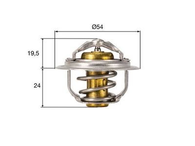 Thermostat, coolant MAHLE TX 212 82D