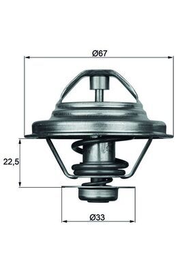 MAHLE TX 24 87D Thermostat, coolant