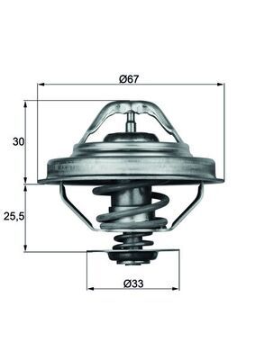 MAHLE TX 28 88D Thermostat, coolant