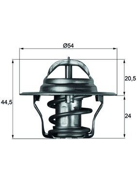 MAHLE TX 4 83D Thermostat, coolant