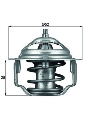 Thermostat, coolant MAHLE TX 64 82