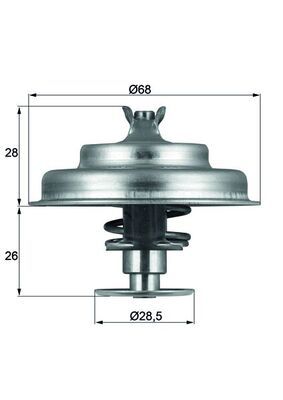 MAHLE TX 75 80D Thermostat, coolant