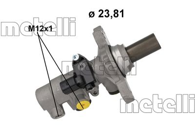 Brake Master Cylinder METELLI 05-1216