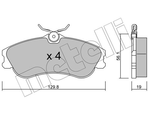 METELLI 22-0217-1 Brake Pad Set, disc brake