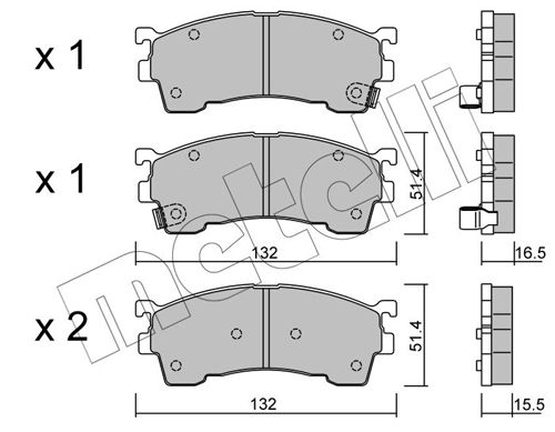 METELLI 22-0223-1 Brake Pad Set, disc brake