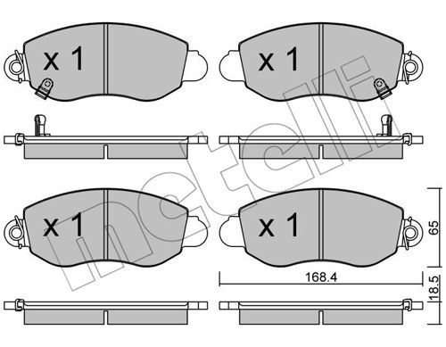 METELLI 22-0320-0 Brake Pad Set, disc brake