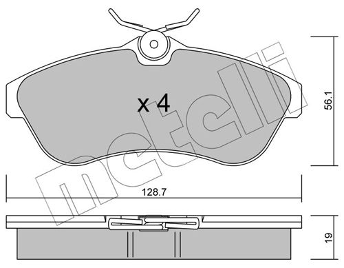 METELLI 22-0329-0 Brake Pad Set, disc brake