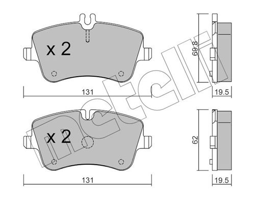 METELLI 22-0342-0 Brake Pad Set, disc brake