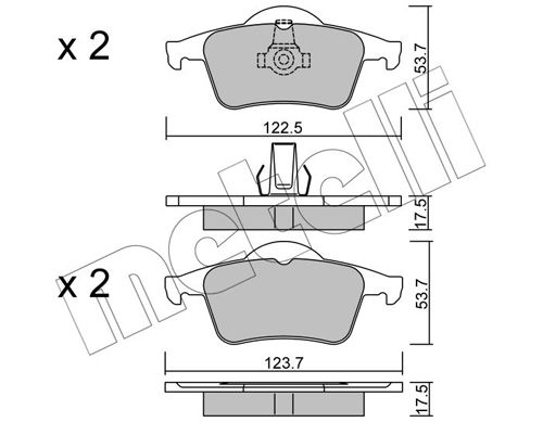 METELLI 22-0348-0 Brake Pad Set, disc brake