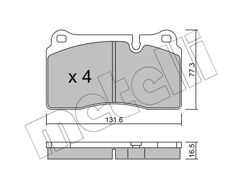 METELLI 22-0695-0 Brake Pad Set, disc brake