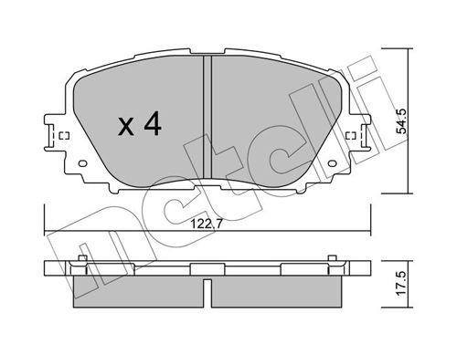 METELLI 22-0820-0 Brake Pad Set, disc brake