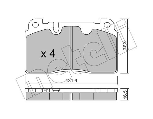 METELLI 22-0979-0 Brake Pad Set, disc brake