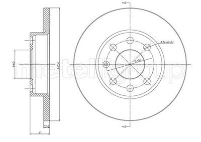 Brake Disc METELLI 23-0080