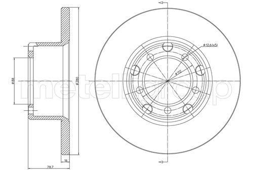 METELLI 23-0210 Brake Disc