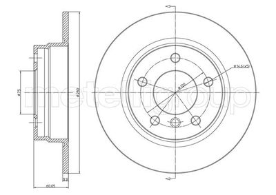 Brake Disc METELLI 23-0229C