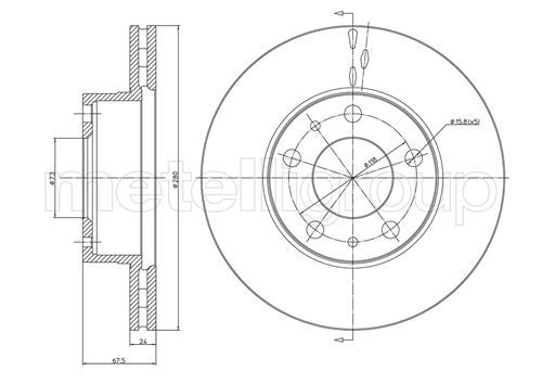 METELLI 23-0340 Brake Disc