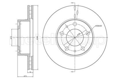 Brake Disc METELLI 23-0340