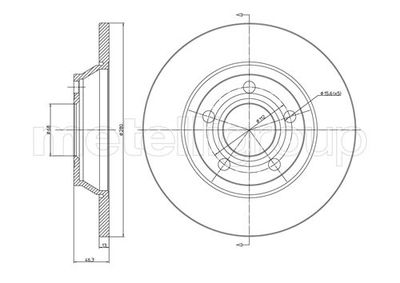 Brake Disc METELLI 23-0392C