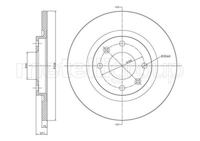 Brake Disc METELLI 23-0401C