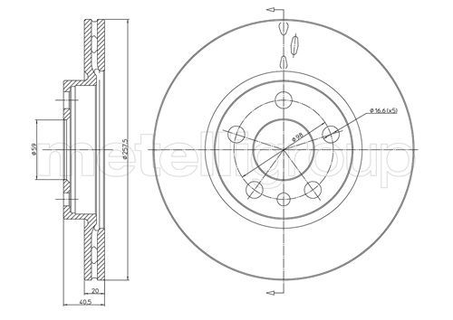 METELLI 23-0402 Brake Disc