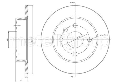 METELLI 23-0488C Brake Disc