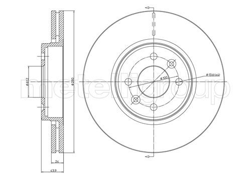 METELLI 23-0517C Brake Disc