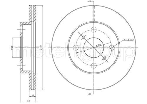 METELLI 23-0552C Brake Disc