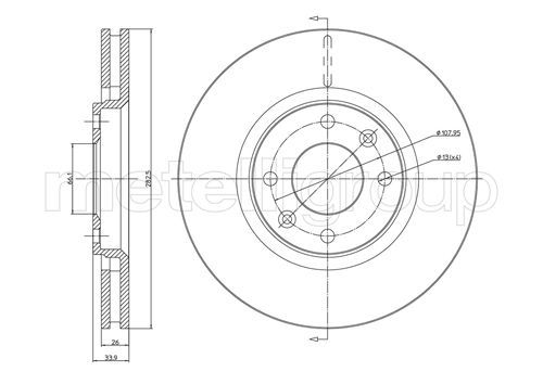 METELLI 23-0566C Brake Disc