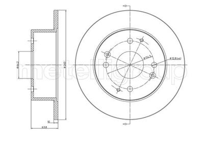 Brake Disc METELLI 23-0578