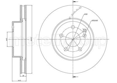 Brake Disc METELLI 23-0602C