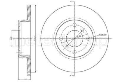 Brake Disc METELLI 23-0603