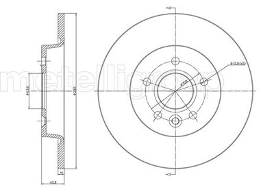 Brake Disc METELLI 23-0686C