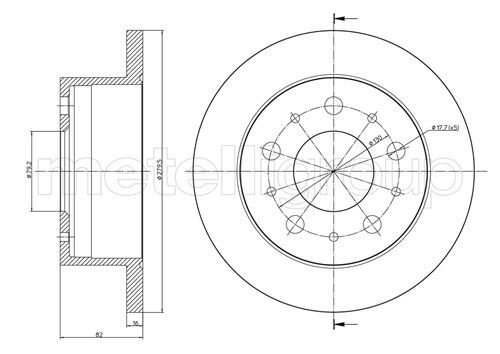 METELLI 23-0732 Brake Disc