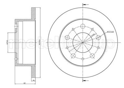 Brake Disc METELLI 23-0732