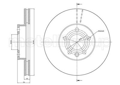 Brake Disc METELLI 23-0736C