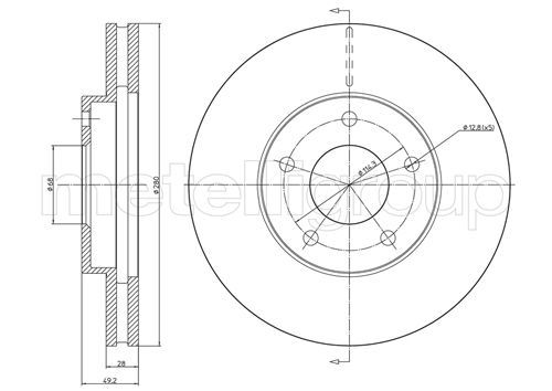 METELLI 23-0764C Brake Disc