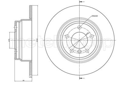 Brake Disc METELLI 23-0782C