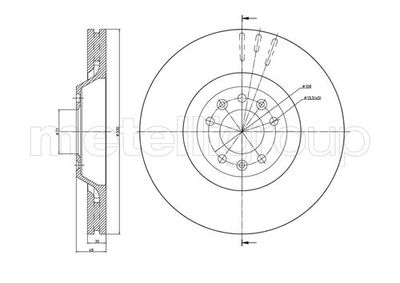 Brake Disc METELLI 23-0793C