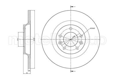 Brake Disc METELLI 23-0795C