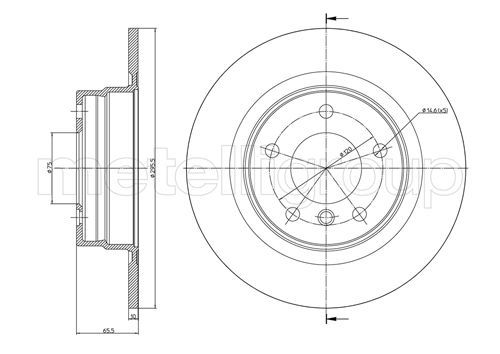 METELLI 23-0814C Brake Disc