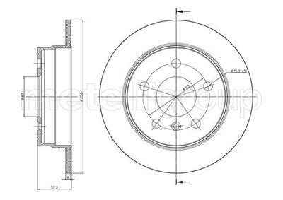 Brake Disc METELLI 23-0833C