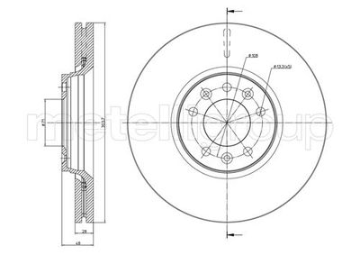 Brake Disc METELLI 23-0886C