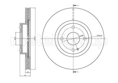 Brake Disc METELLI 23-0962