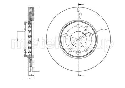 Brake Disc METELLI 23-0981C