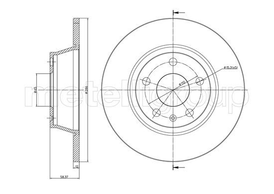 METELLI 23-1021C Brake Disc