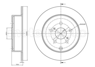 Brake Disc METELLI 23-1063C